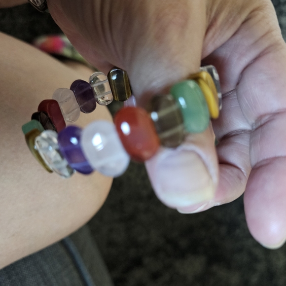 Beautiful natural crystal elastic bracelets. All new. - Picture 5 of 7